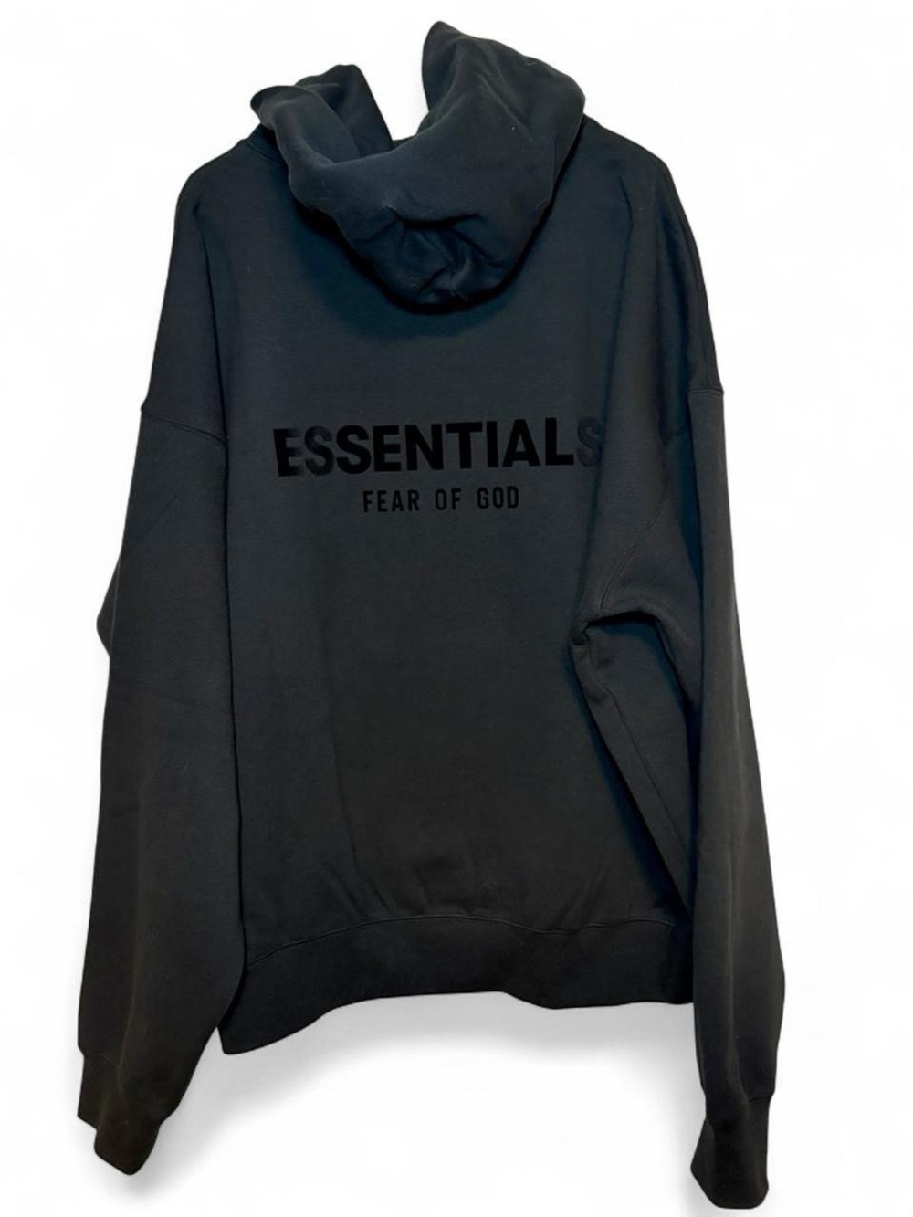 Fear of God Essentials NWT Black Pullover Hoodie + Velvet Logo
